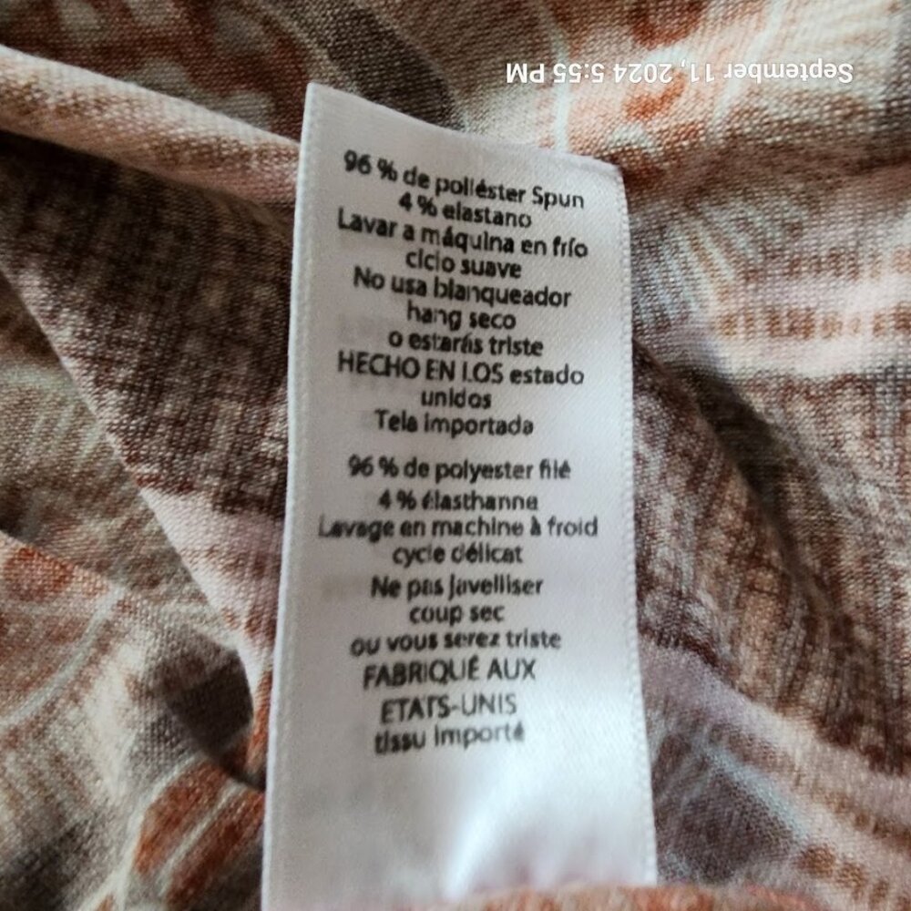 LuLaRoe Women's Madison Skirt Large Pull On Pleated Pockets Multicolor Geometric - Picture 8 of 9